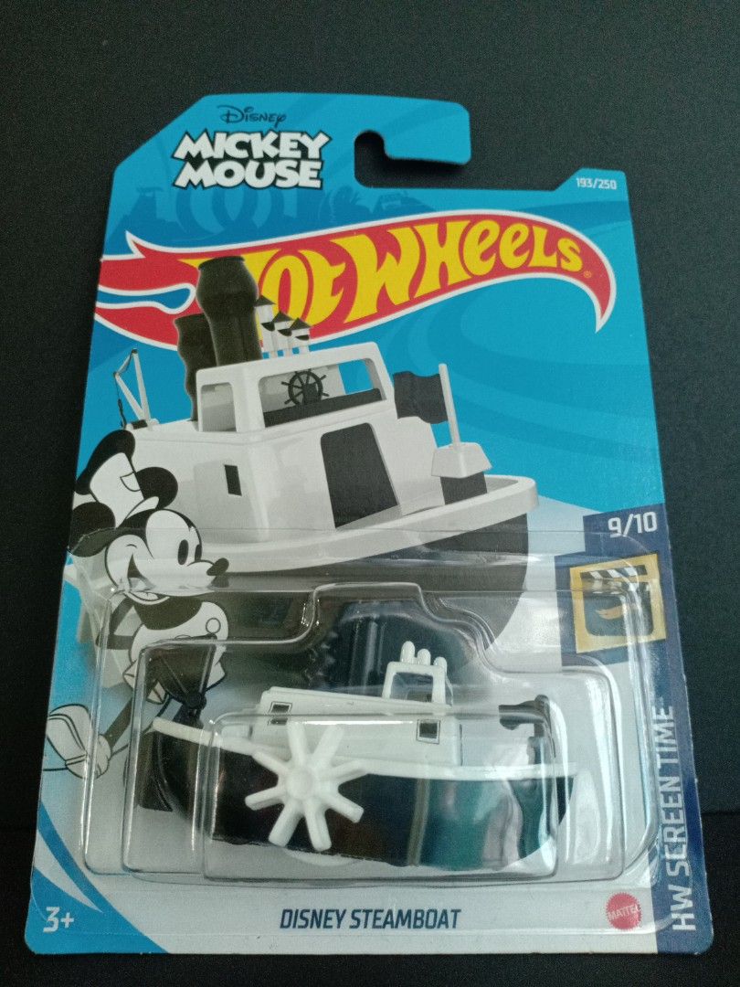 Disney Steamboat White Hot Wheels Screen Time Mini Collection GRX