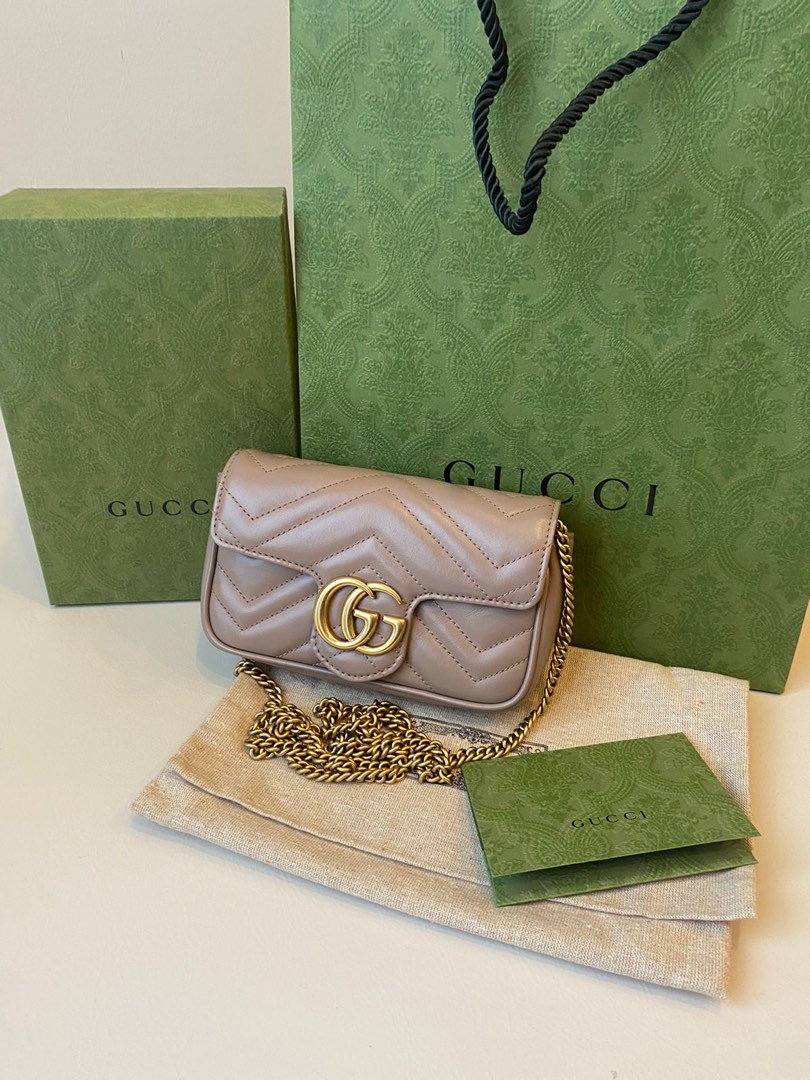 Gucci Nude Marmont Super Mini With Receipt Senayan City Price