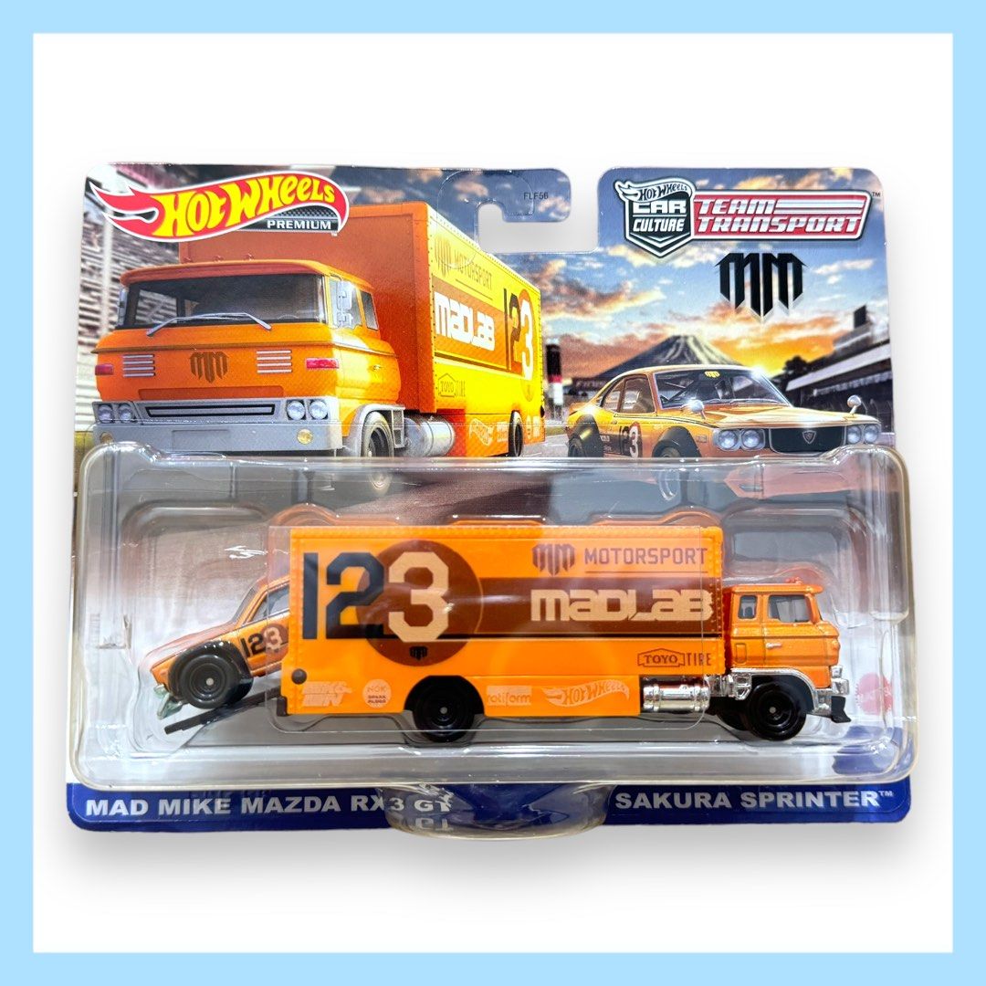 Hot Wheels 風火輪 MAD MIKE MAZDA RX GT 運輸車套組 書籍休閒與玩具 玩具公仔桌遊在旋轉拍賣