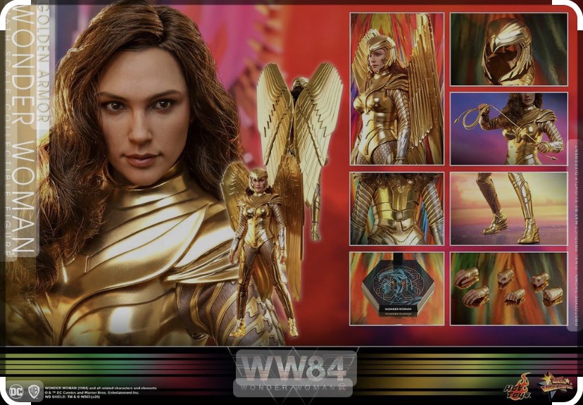 Hot Toys MMS 神力女超人 神力女超人 金鷹裝甲Golden Armor Wonder Woman 興趣及遊戲 玩具 遊戲類 Carousell