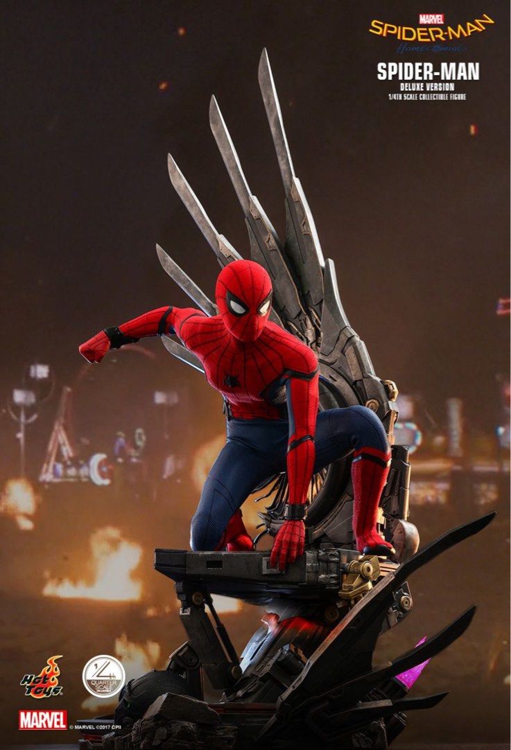 全新外啡盒從未開封 HOT TOYS QS015b SPIDER MAN HOMECOMING SPIDER MAN DELUXE VERSION 蜘蛛人返校日蜘蛛人 豪華版