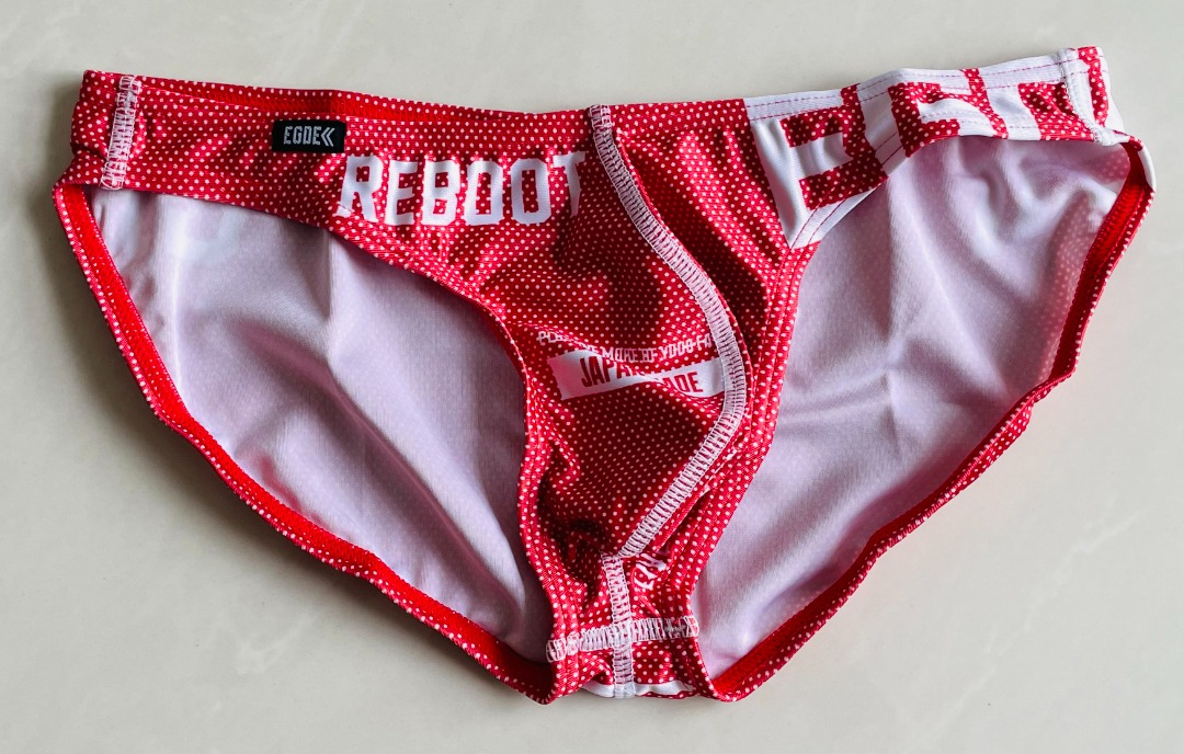 Egde Reboot Dots Bikini Underwear Red M Size Men S Fashion Bottoms New Underwear On Carousell