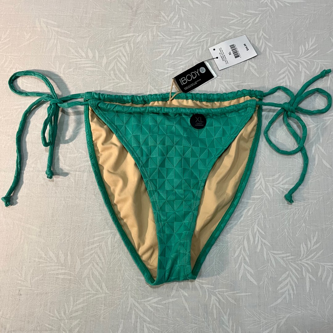 Cotton On Emerald Green Cheeky Bikini Tie Side Women S Fashion