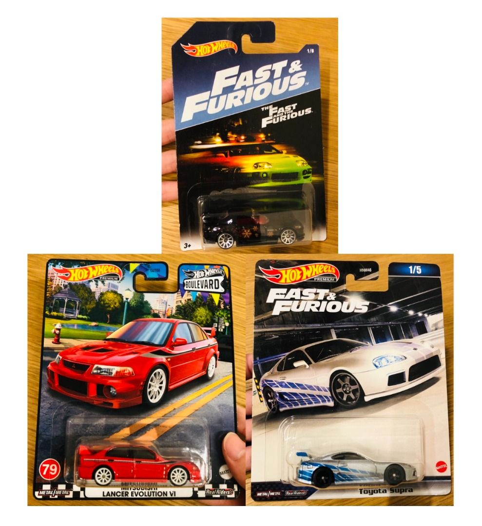 Hot Wheels Jdms Boulevard Mitsubishi Evolution V Fast And Furious Fnf Toyota Supra Fast