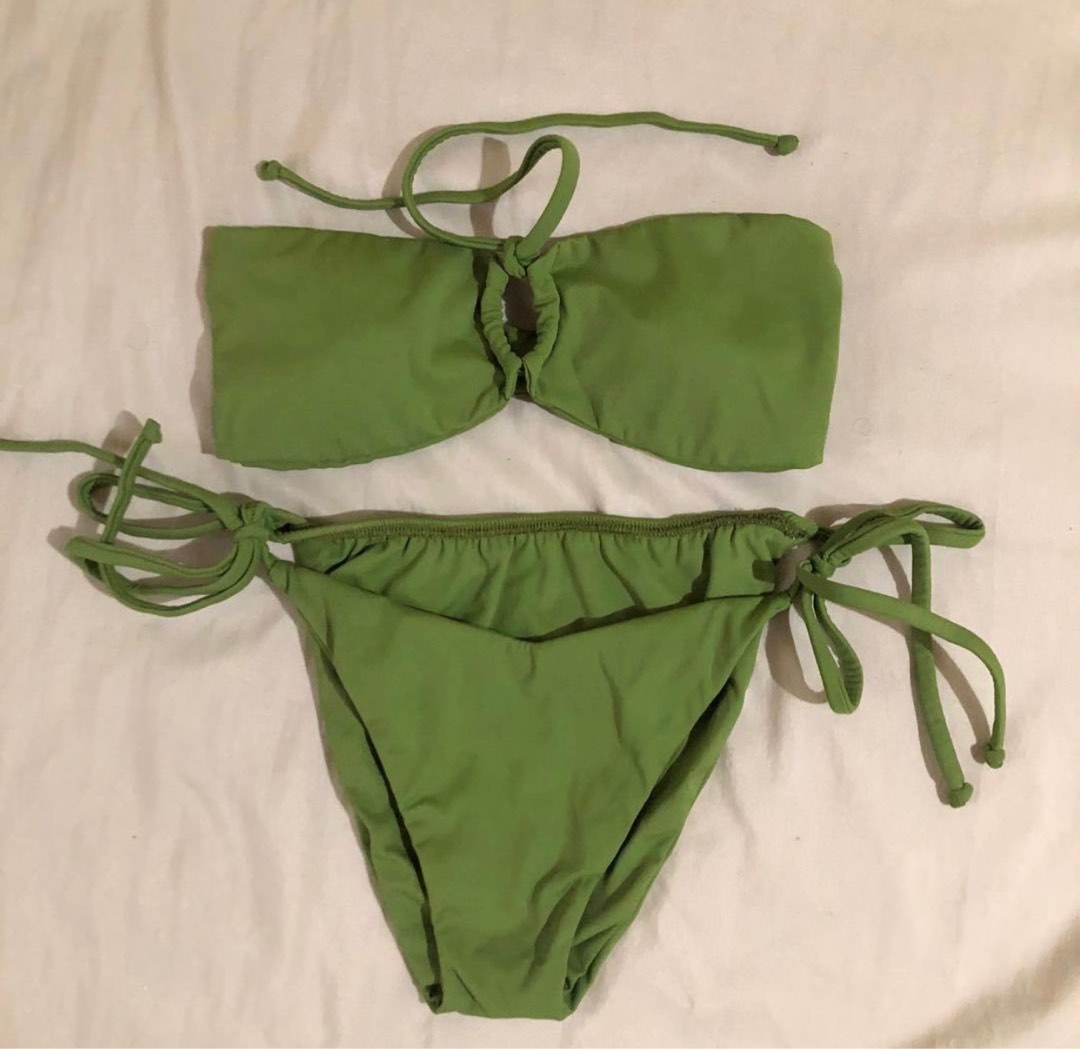 Sew Local Bikini In Moss Green Women S Fashion Swimwear Bikinis