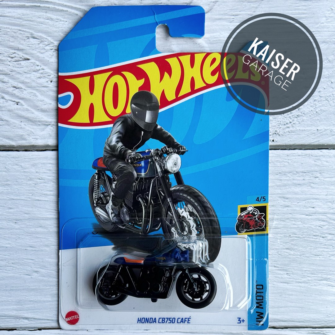 Hot Wheels Honda CB Cafe Blue Hobbies Toys Toys Games On Carousell