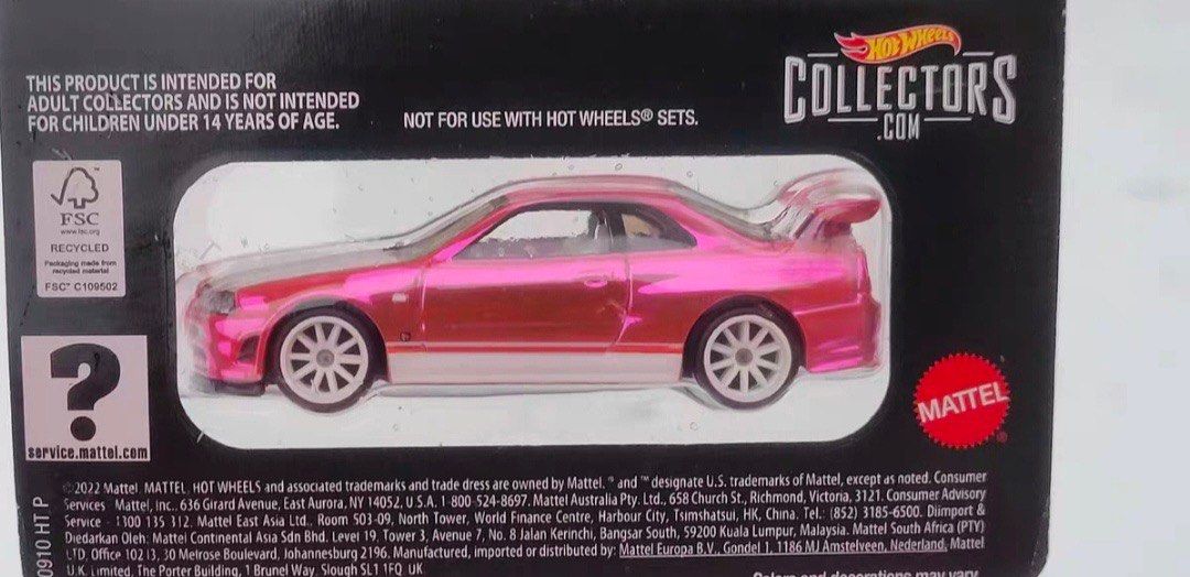 Hot Wheels Rlc Pink Nissan Skyline R34 Hobbies Toys Toys Games On Carousell