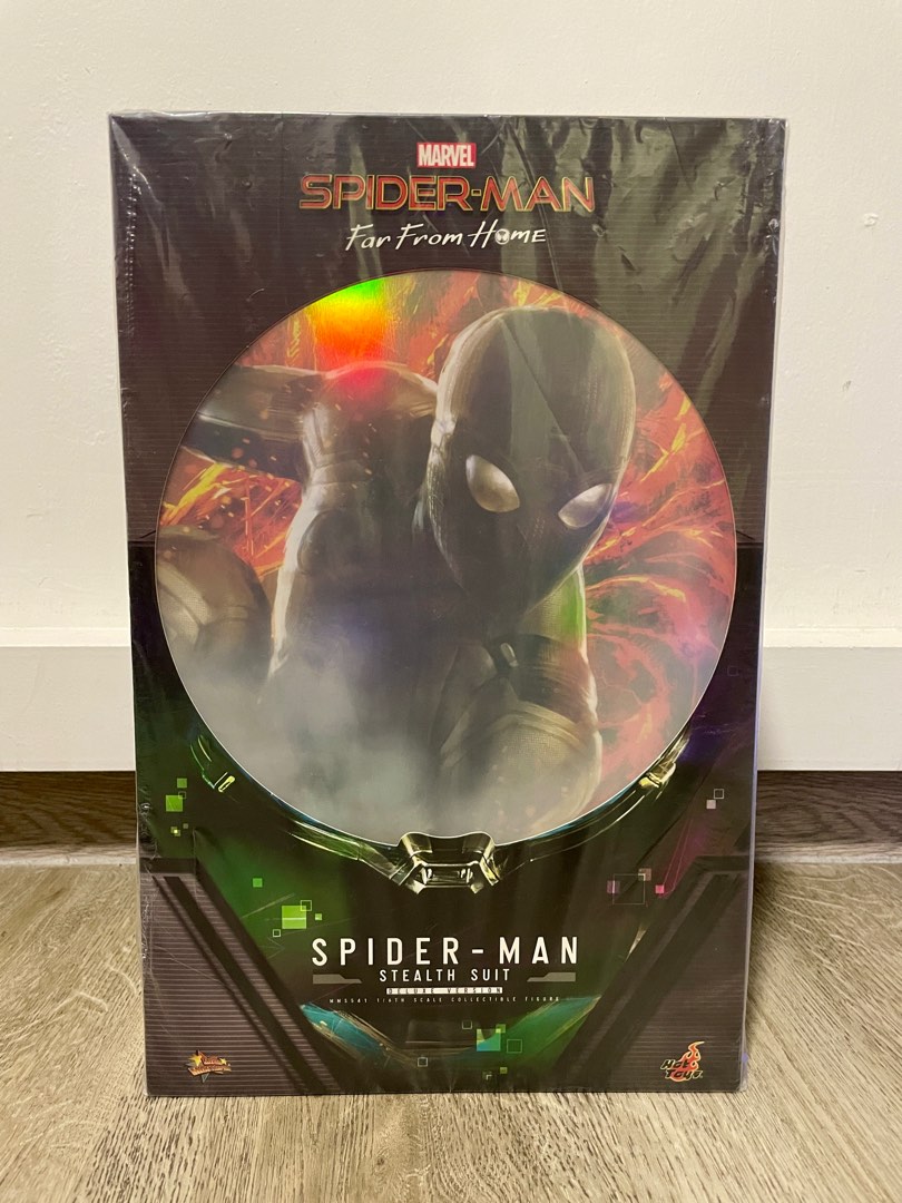 Hot Toys Spiderman Stealth Suit Deluxe MMS Hobbies Toys Toys Games On Carousell