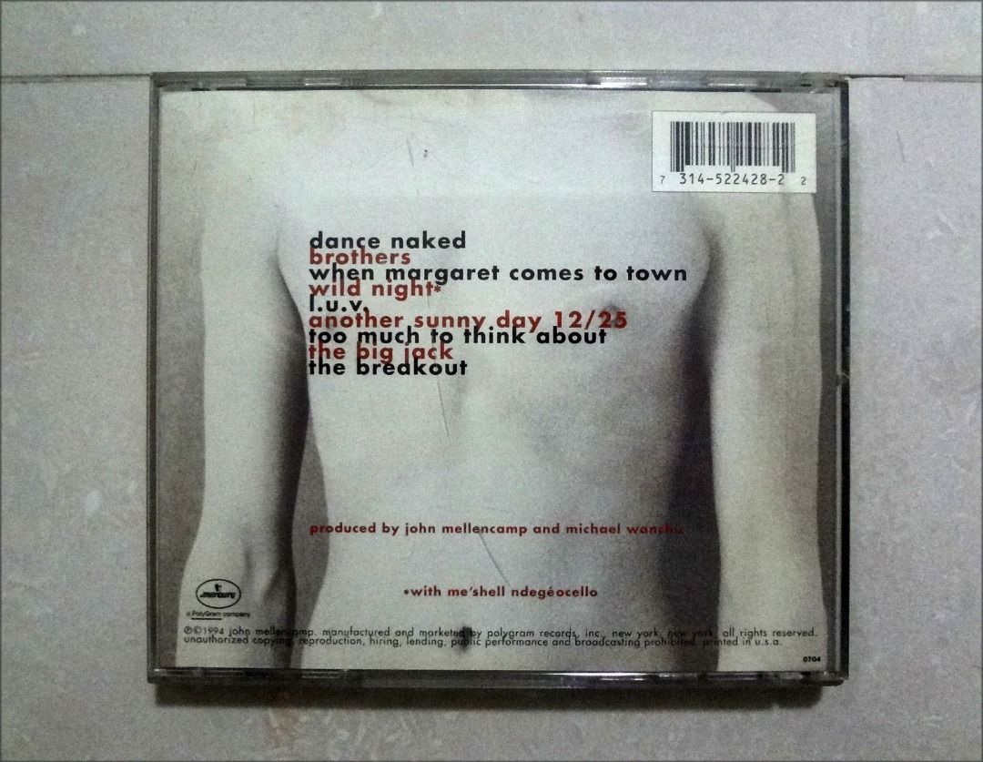 John Mellencamp Cd Dance Naked Hobbies Toys Music Media Cds