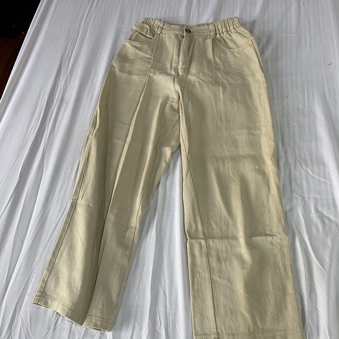 Korean Beige Nude Trouser Pants Women S Fashion Bottoms Other