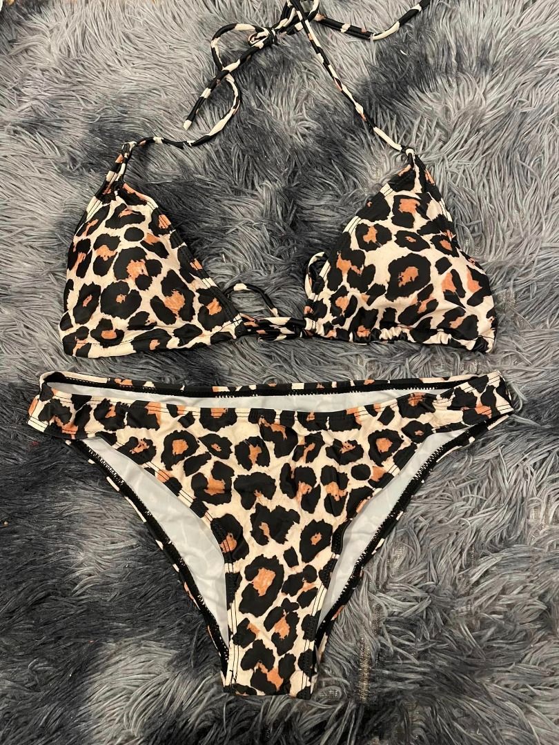 Leopard Triangle Bikini Women S Fashion Swimwear Bikinis Swimsuits