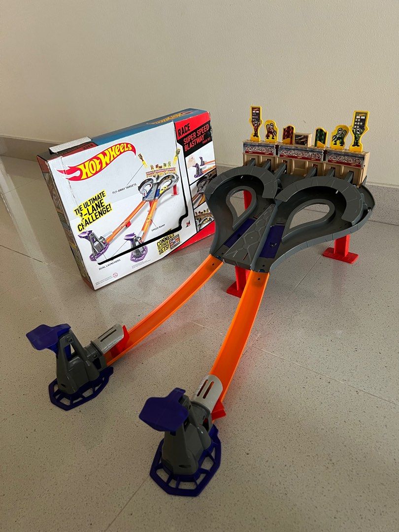 Hot Wheels Super Speed Blastway Track Set Hobbies Toys Toys Games