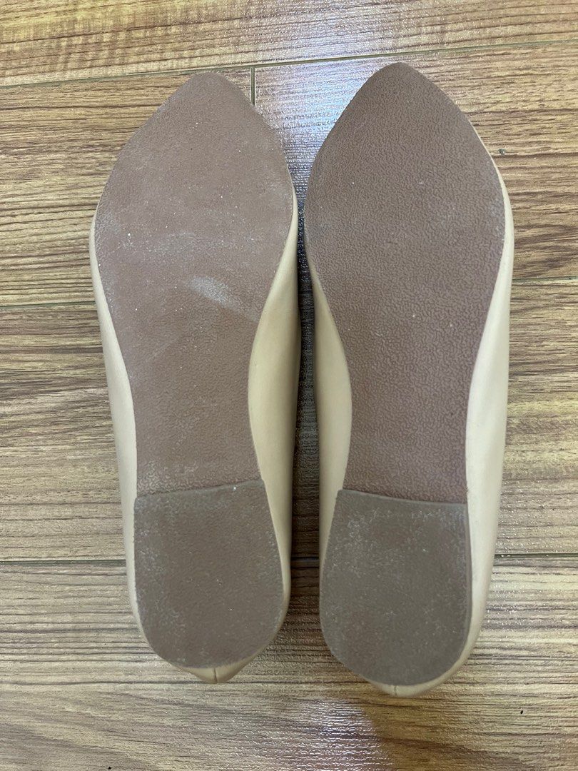 Aztrid Nude Flats Women S Fashion Footwear Flats Sandals On Carousell