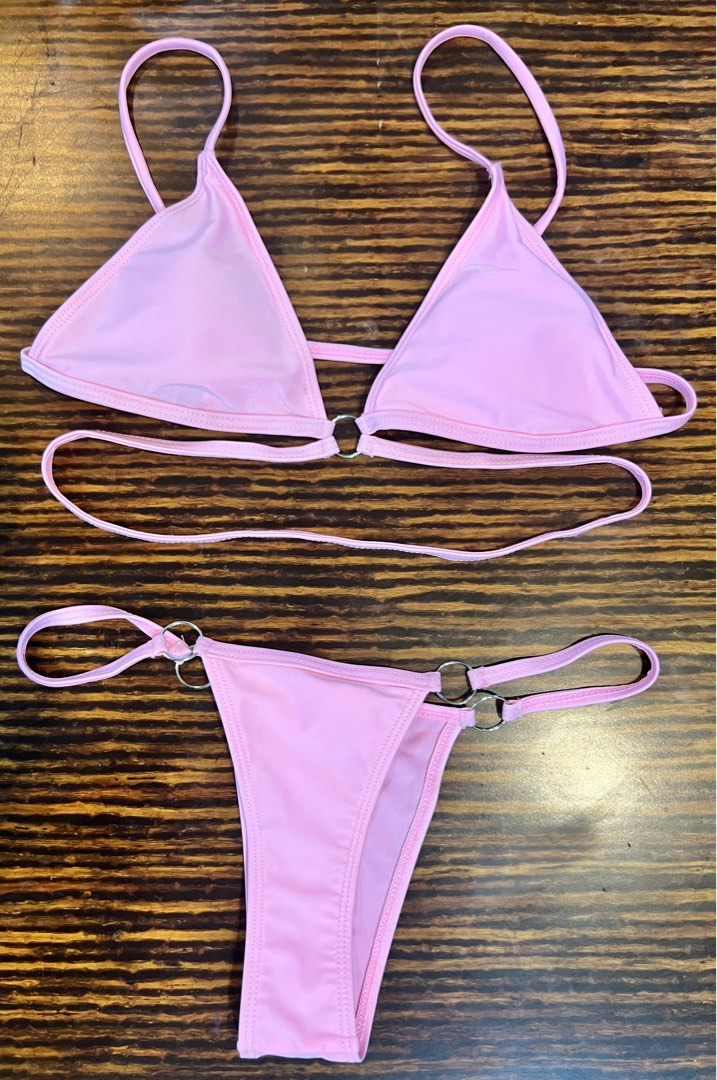 Pink Strapy Bikini Women S Fashion Swimwear Bikinis Swimsuits On