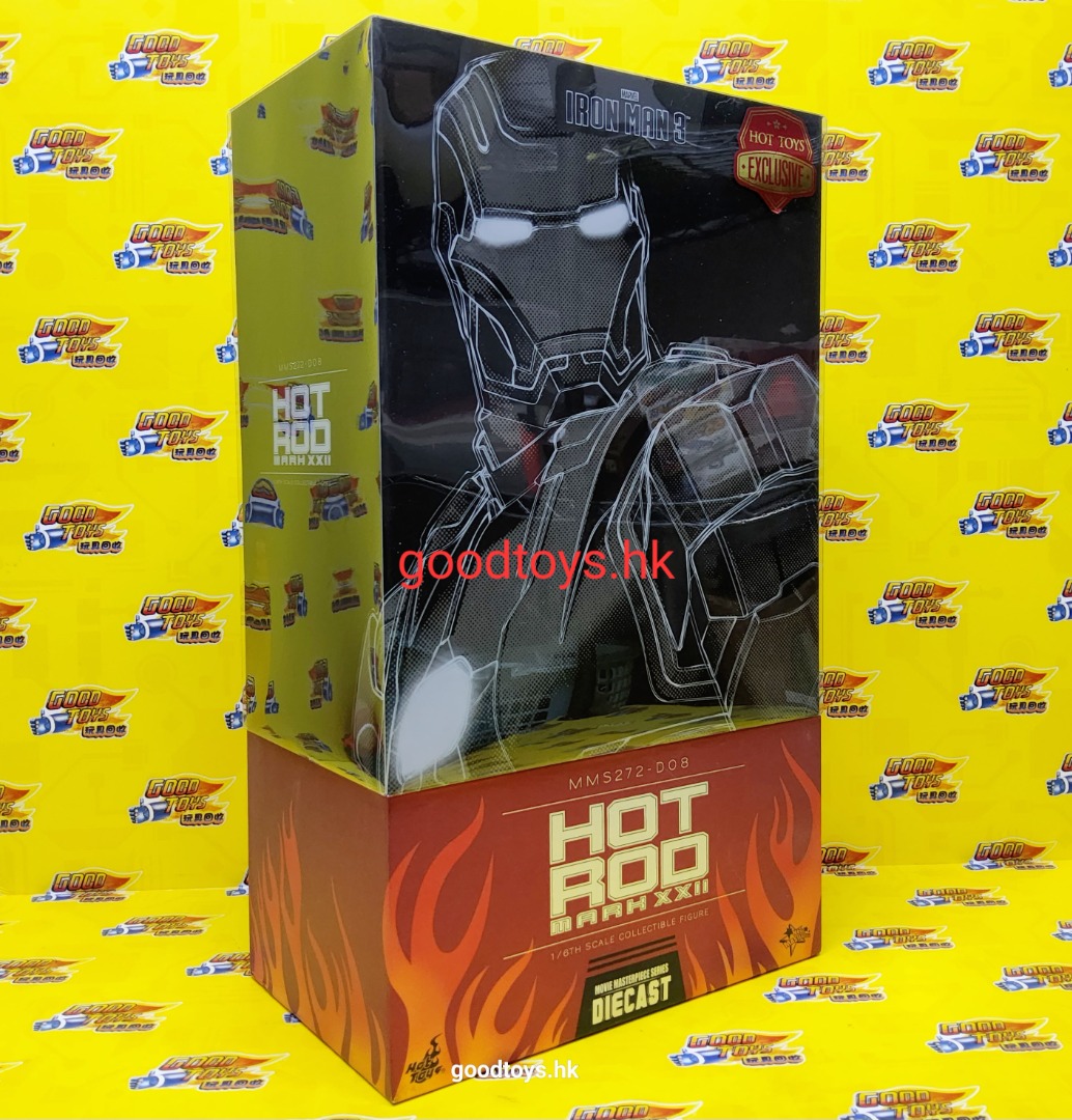 中古已開封 HOTTOYS MMS272 D08 1 6 12吋 鐵甲奇俠 IRON MAN 3 MARK XXII HOT ROD MK 22 興趣及遊戲 玩具 遊戲類