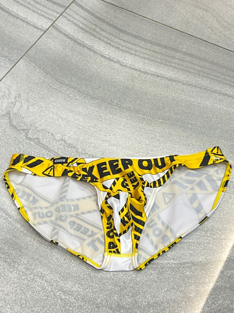 Egde Keep Out Super Low Rise Bikini Men S Fashion Bottoms New Underwear On Carousell