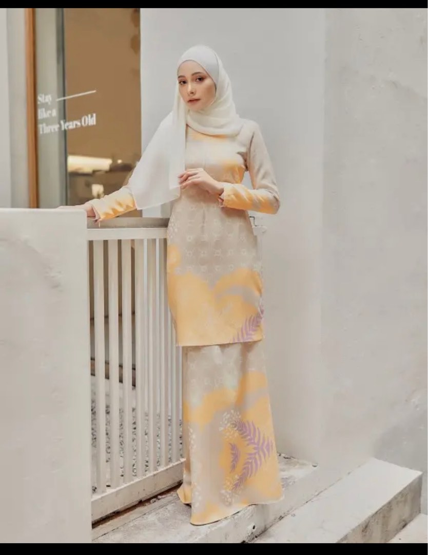 Jemels Diandra Kurung Labuh Nude Women S Fashion Muslimah Fashion