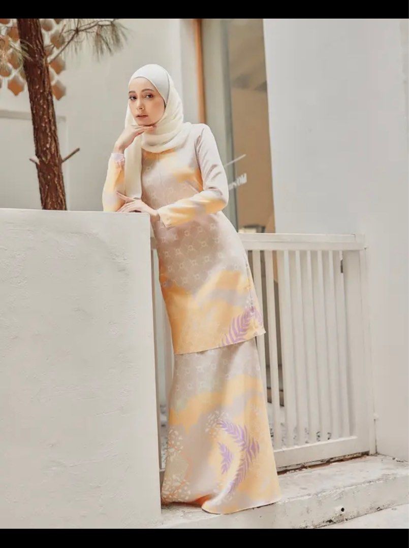 Jemels Diandra Kurung Labuh Nude Women S Fashion Muslimah Fashion