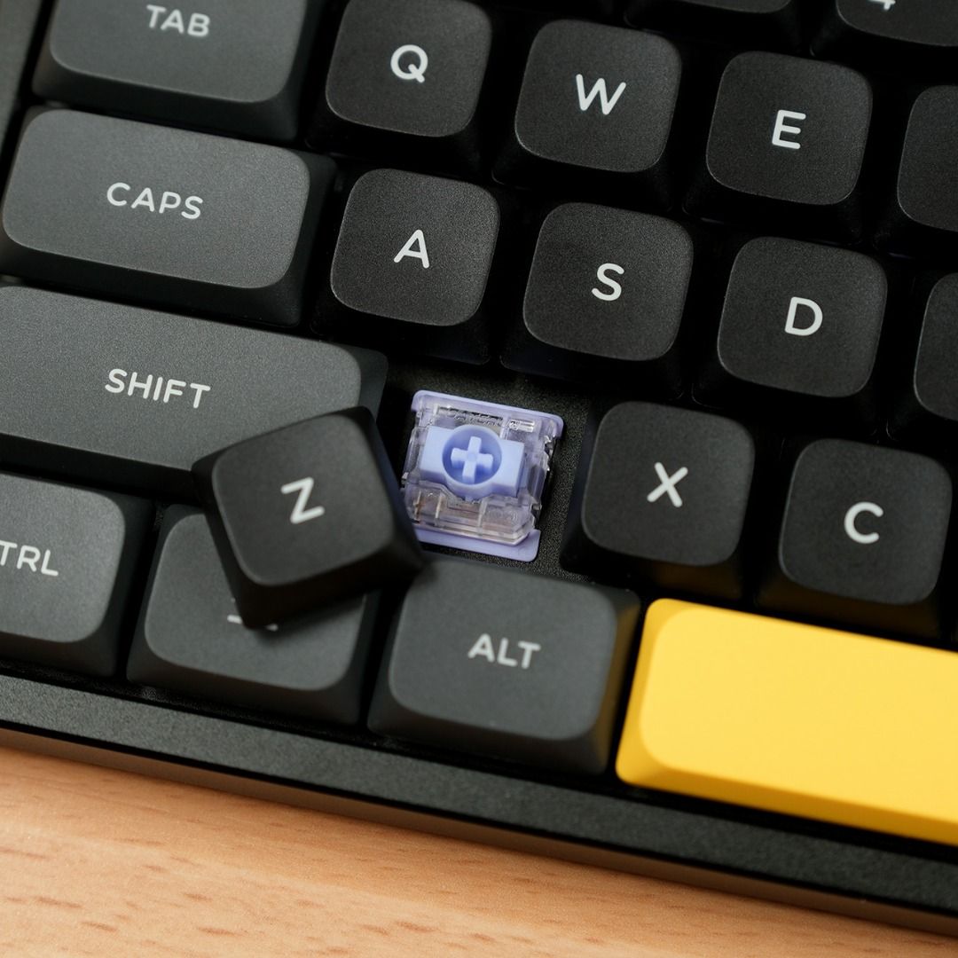 Nuphy Air V Low Profile Mechanical Keyboard Wisteria Hot Swappable Rgb Usb C Bluetooth