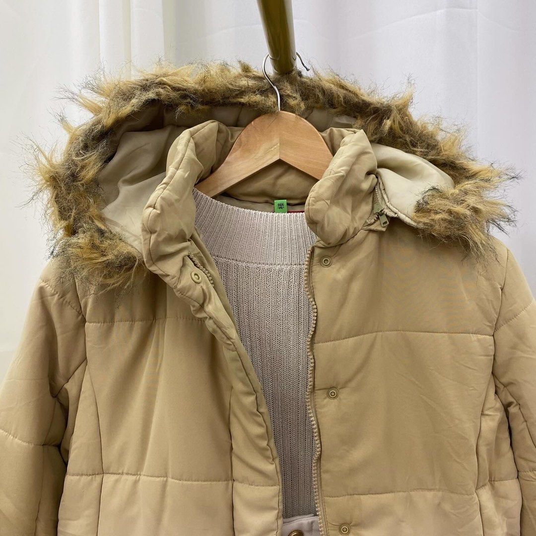 Nude Puffer Jacket W Removable Hood Nude Medium Women S Fashion Coats Jackets And