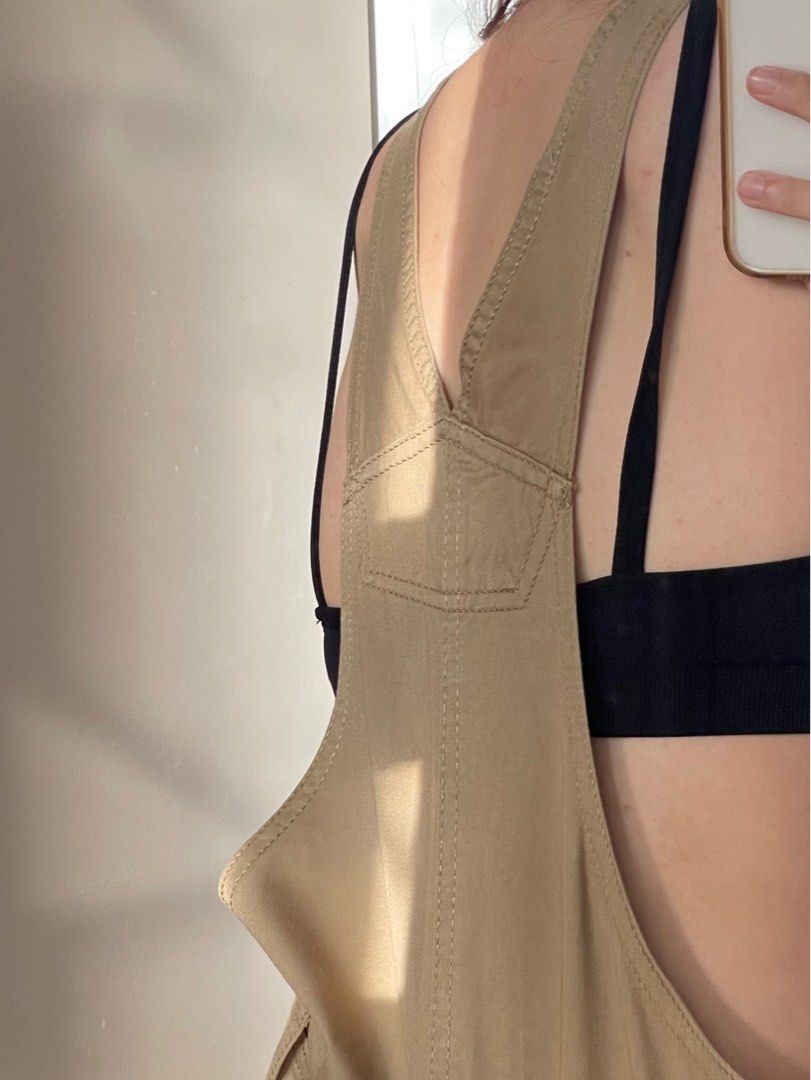 H M Nude Cargo Overalls Women S Fashion Dresses Sets Jumpsuits On Carousell