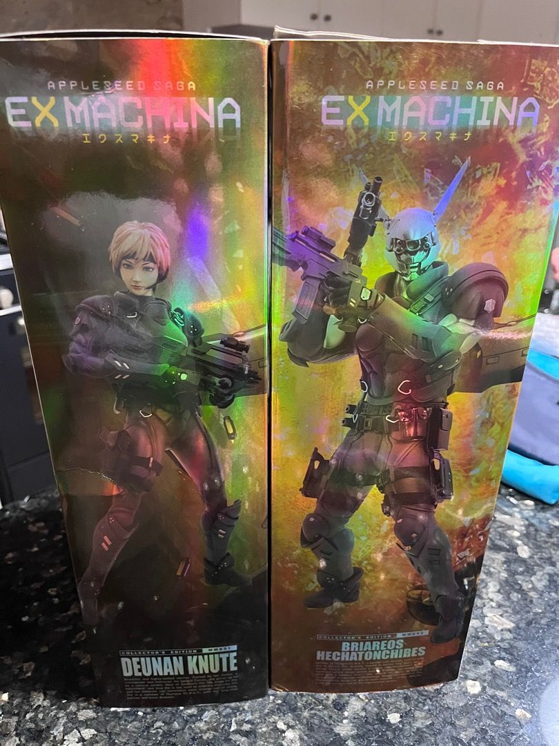 Hot Toys Appleseed Saga Ex Machina Briareos Hecatonchires Figure And Deunan Knute Set