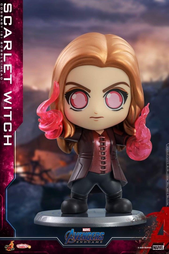 Hot Toys Avengers Endgame Scarlet Witch Uv Luminous Reflective Effect Cosbaby Misb Hobbies