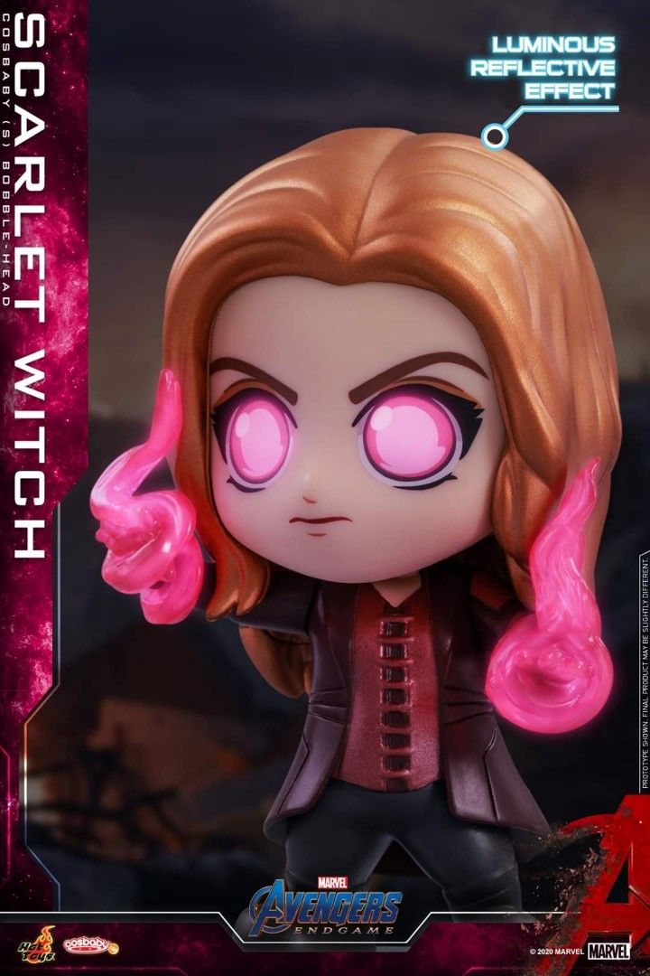 Hot Toys Avengers Endgame Scarlet Witch Uv Luminous Reflective Effect Cosbaby Misb Hobbies