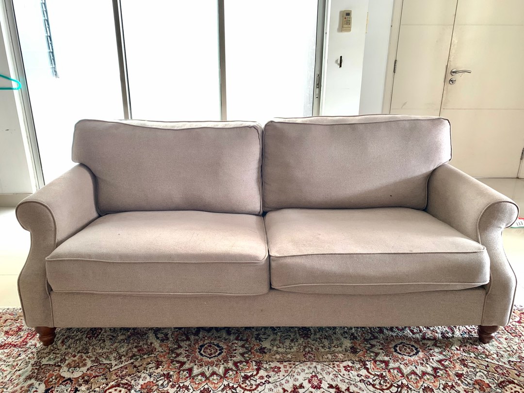 Ssf Seater Nude Sofa Furniture Home Living Furniture Sofas On Carousell