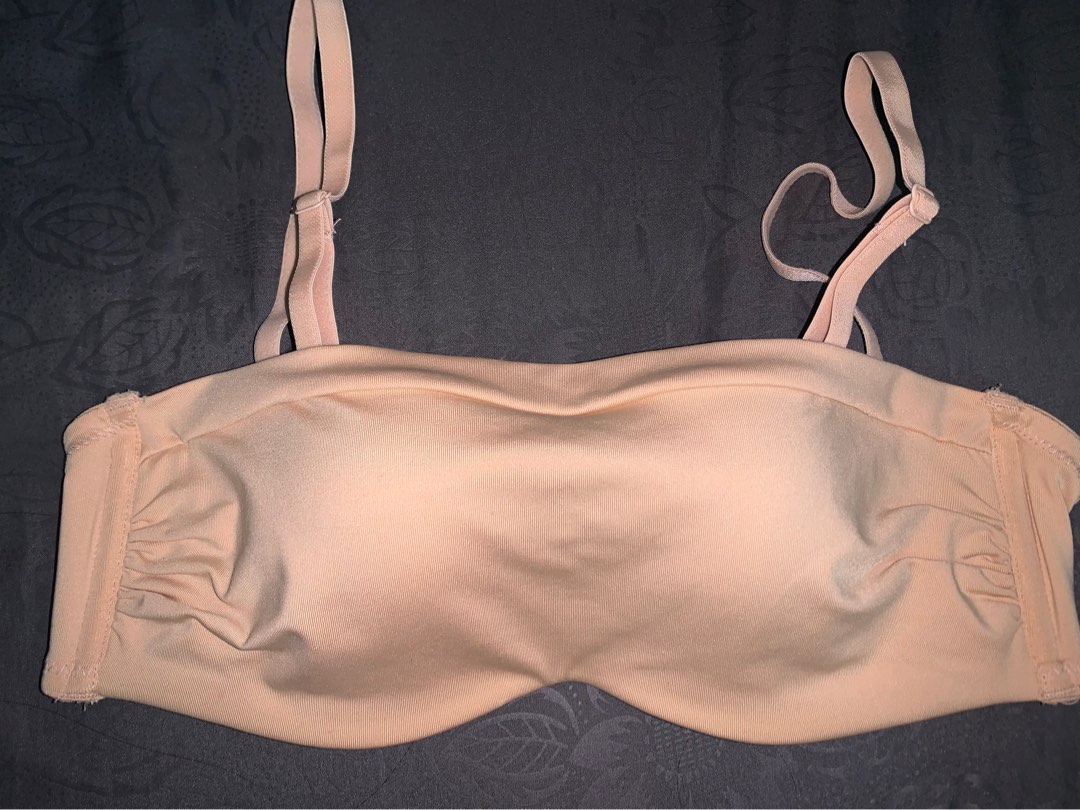 Pierre Cardin Nude Beige Bra Bra Kemben Tubeless Bra Fesyen Wanita