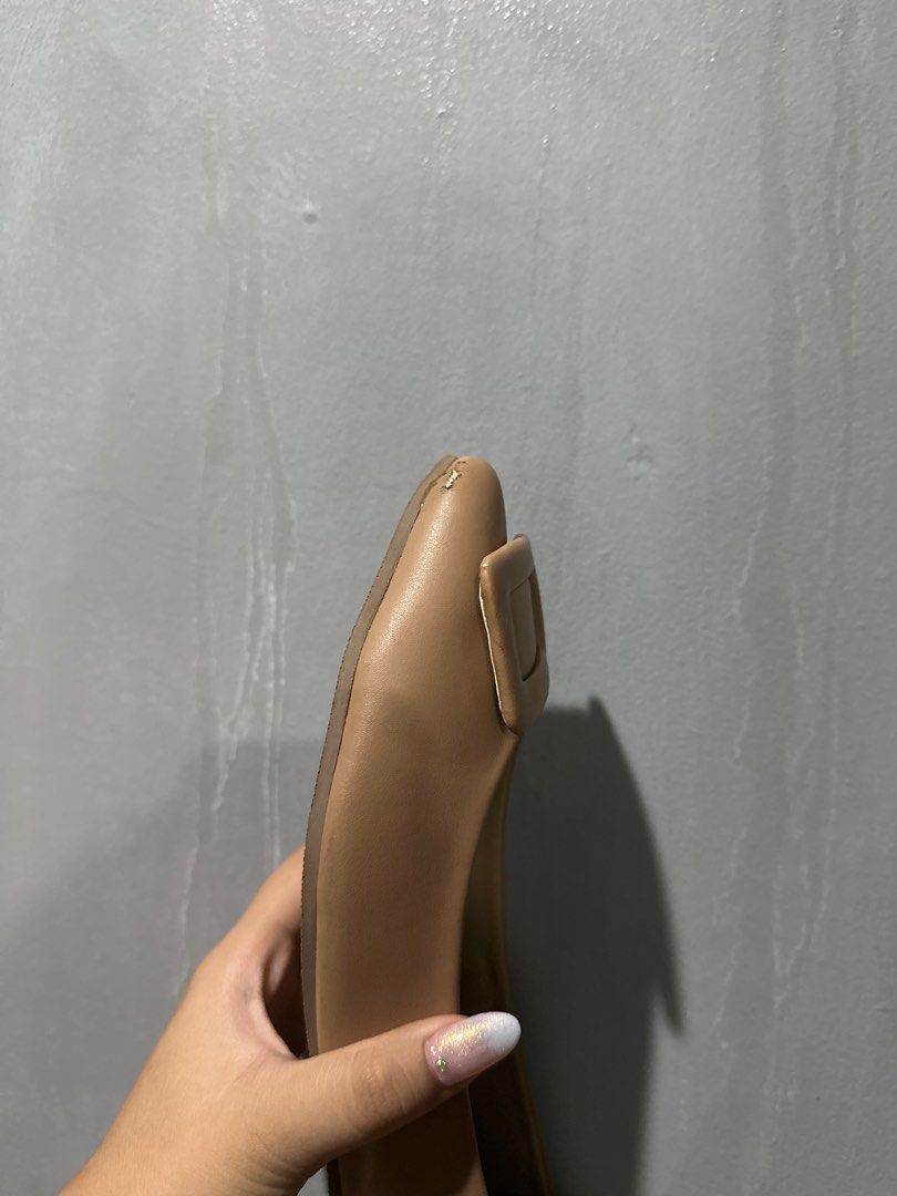 Aztrid Nude Flats Women S Fashion Footwear Flats Sandals On Carousell