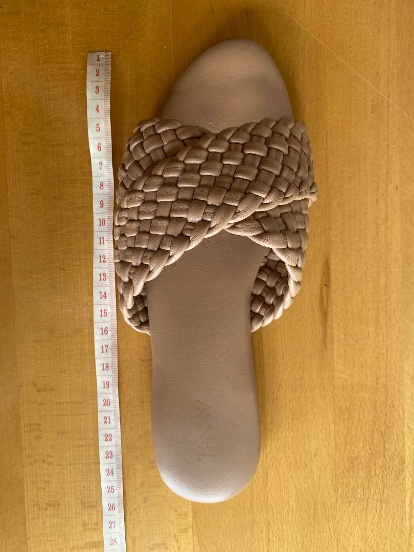 Tpnw Braided Nude Flats Italian Leather Women S Fashion Footwear