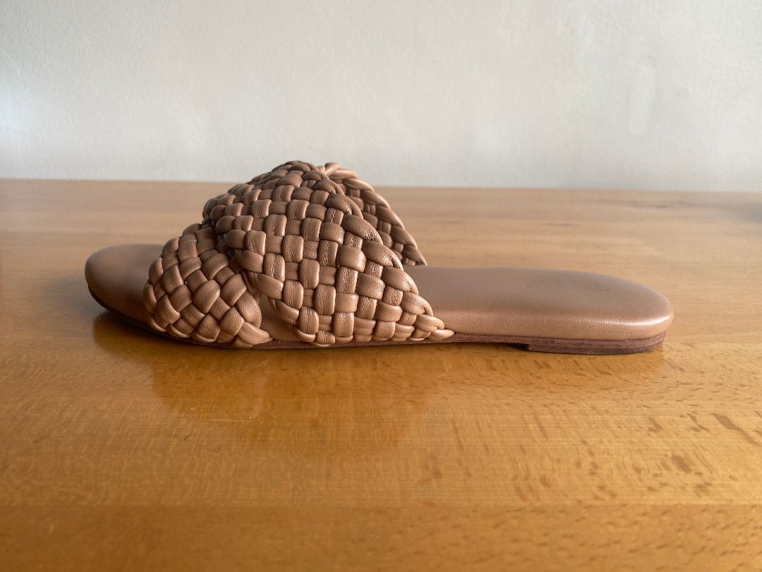Tpnw Braided Nude Flats Italian Leather Women S Fashion Footwear