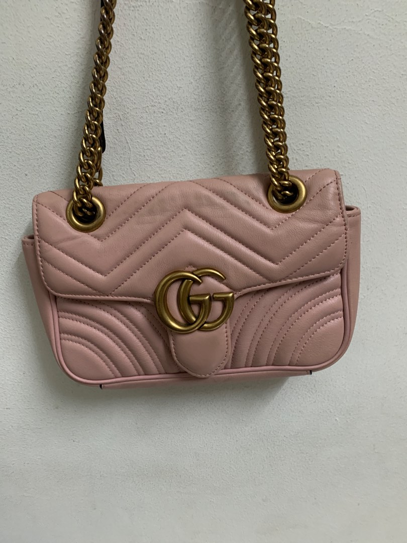 Gucci Marmont Nude Pink Women S Fashion Bags Wallets Cross Body
