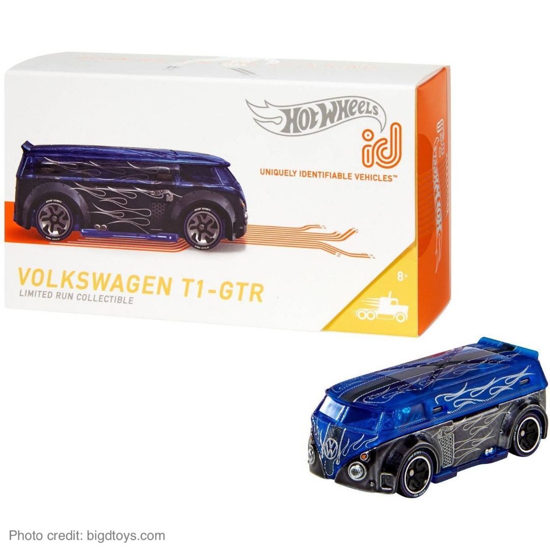 Hot Wheels Id HTF Volkswagen T1 GTR Blue Limited Run Collectible Hotwheels VW Hobbies Toys