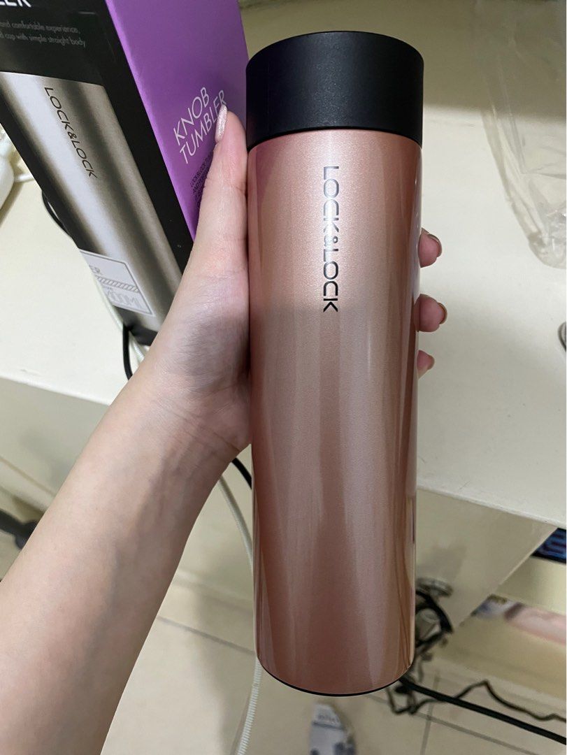 Locknlock Termos Air Minum Knob Hot Cold Ml Kitchen Appliances Di Carousell
