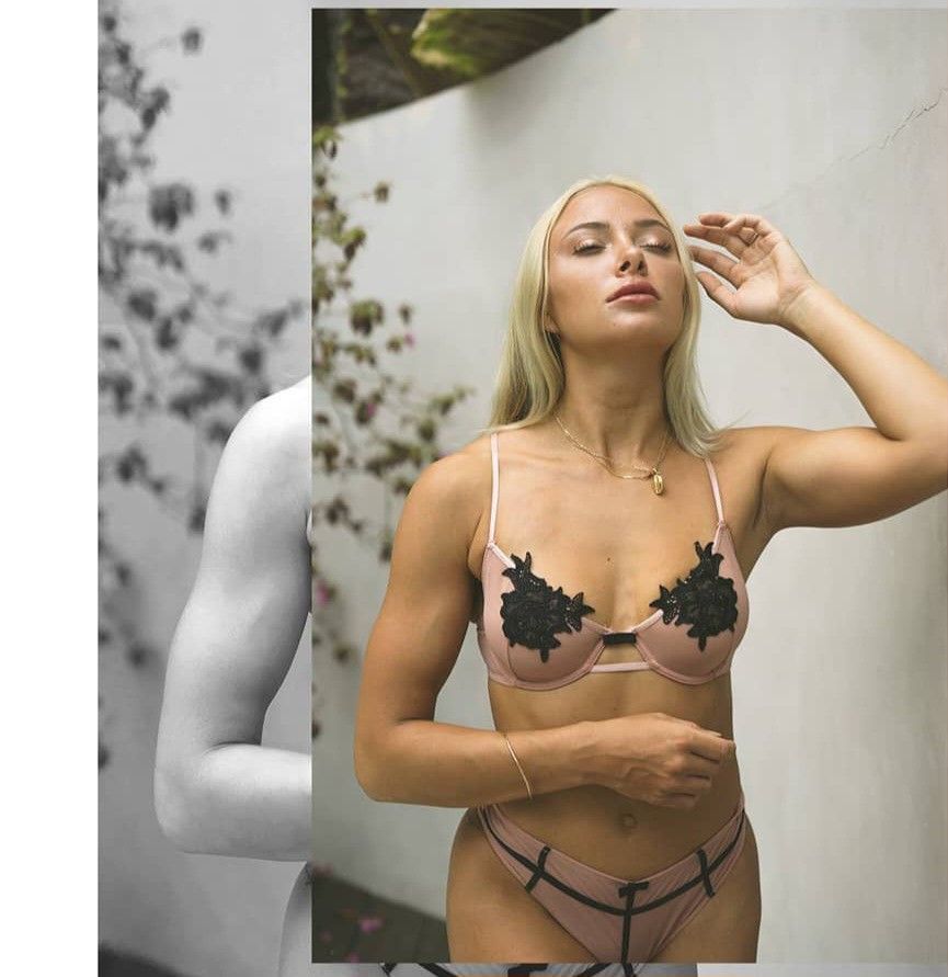 Artemis Bra Set In Blush Pink Lingerie Sexy Baju Dinas Malam By