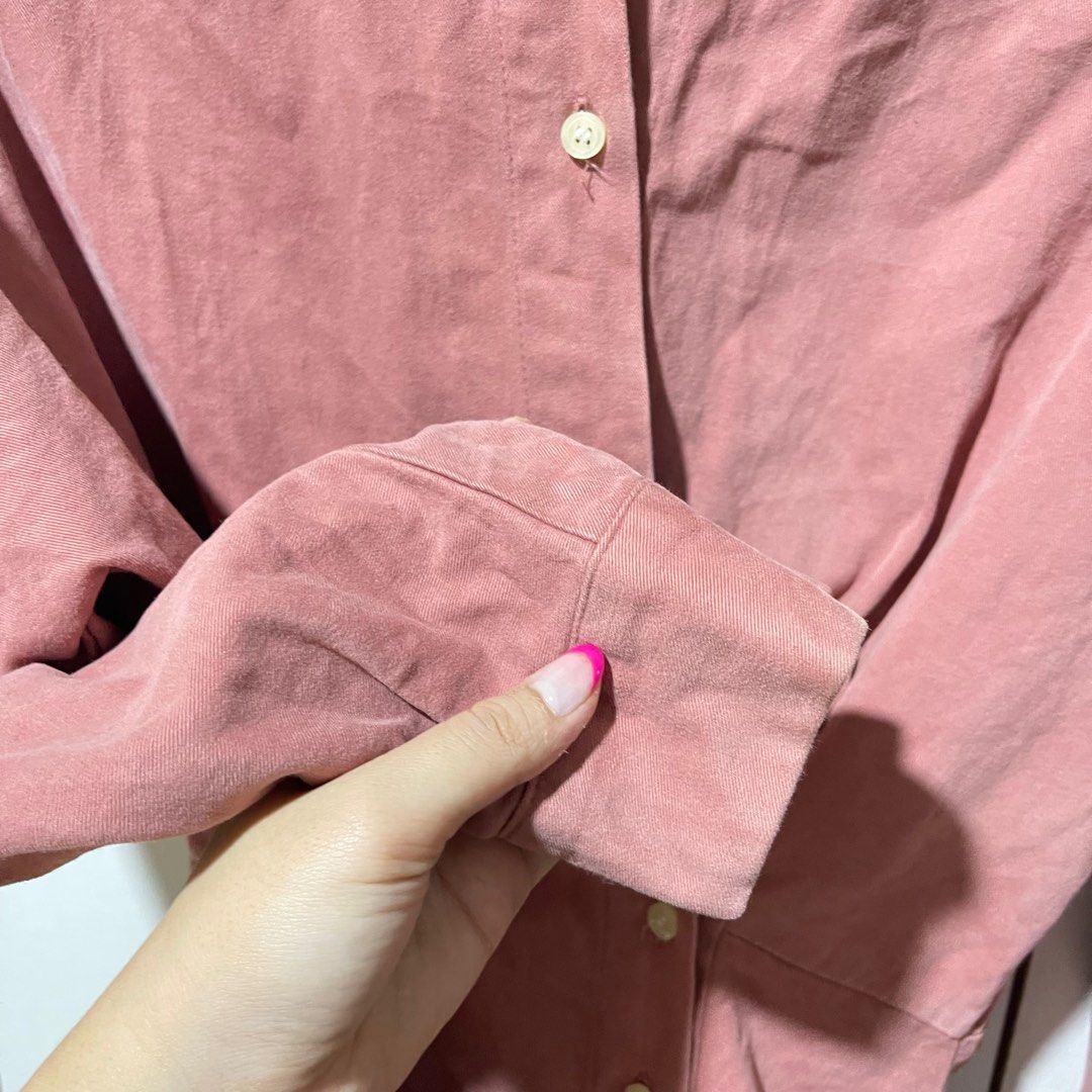 Kemeja Pink Kemeja Oversize Kemeja Kerja Kemeja Nude Kemeja