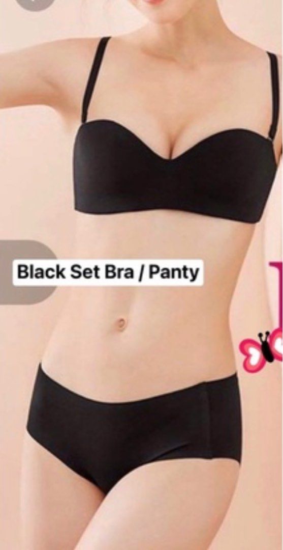 Seamless Non Wire Push Up Bra Panty Lingerie Set Women S Fashion Undergarments Loungewear