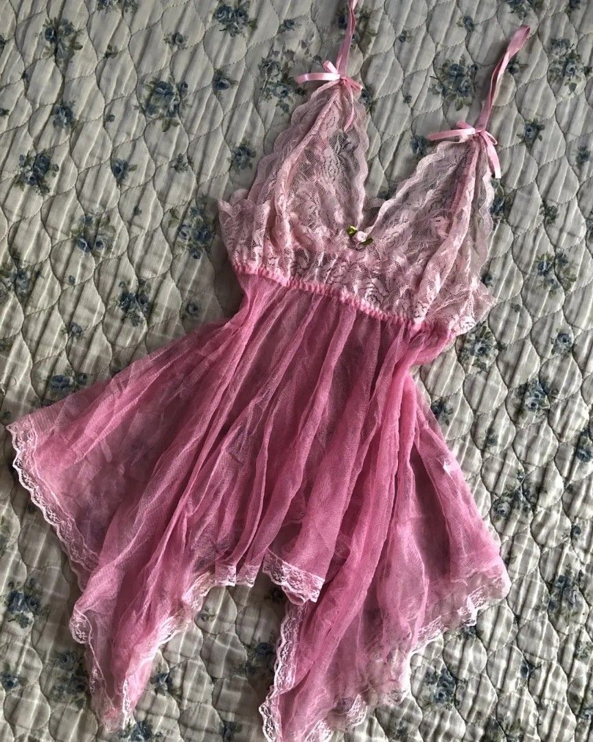Babydoll Mesh Lace Lingerie Top On Carousell