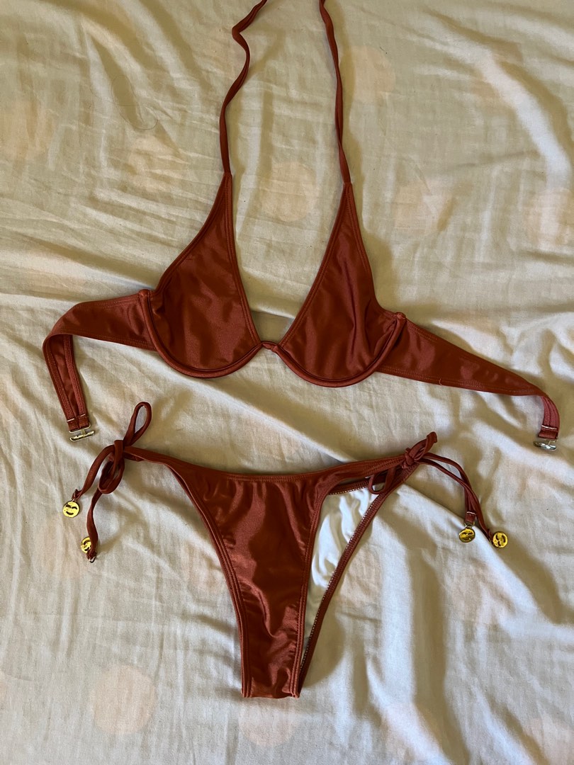 Brown Push Up String Bikini Women S Fashion Swimwear Bikinis