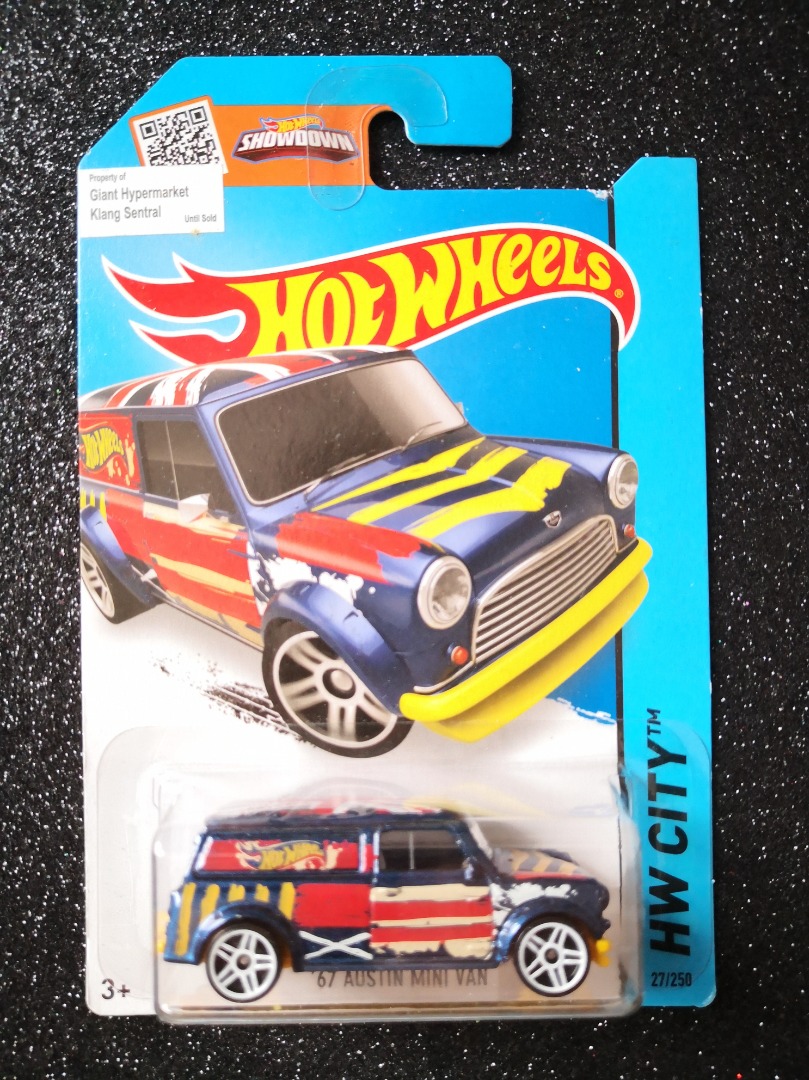 Hot Wheels 67 Austin Mini Van Union Jack Blue Hobbies Toys Toys Games On Carousell
