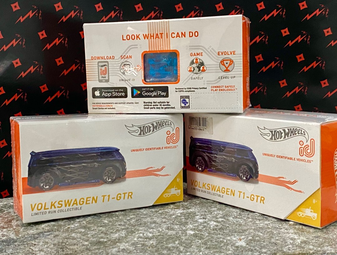 Hot Wheels Id HTF Volkswagen T1 GTR Blue Limited Run Collectible Hotwheels VW Hobbies Toys