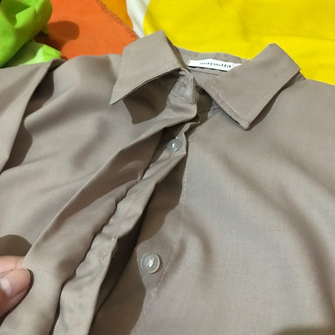 Mayoutfit Dress Tunik Nude Sand Bagus Muslimah Hijab Non Hijab Sand