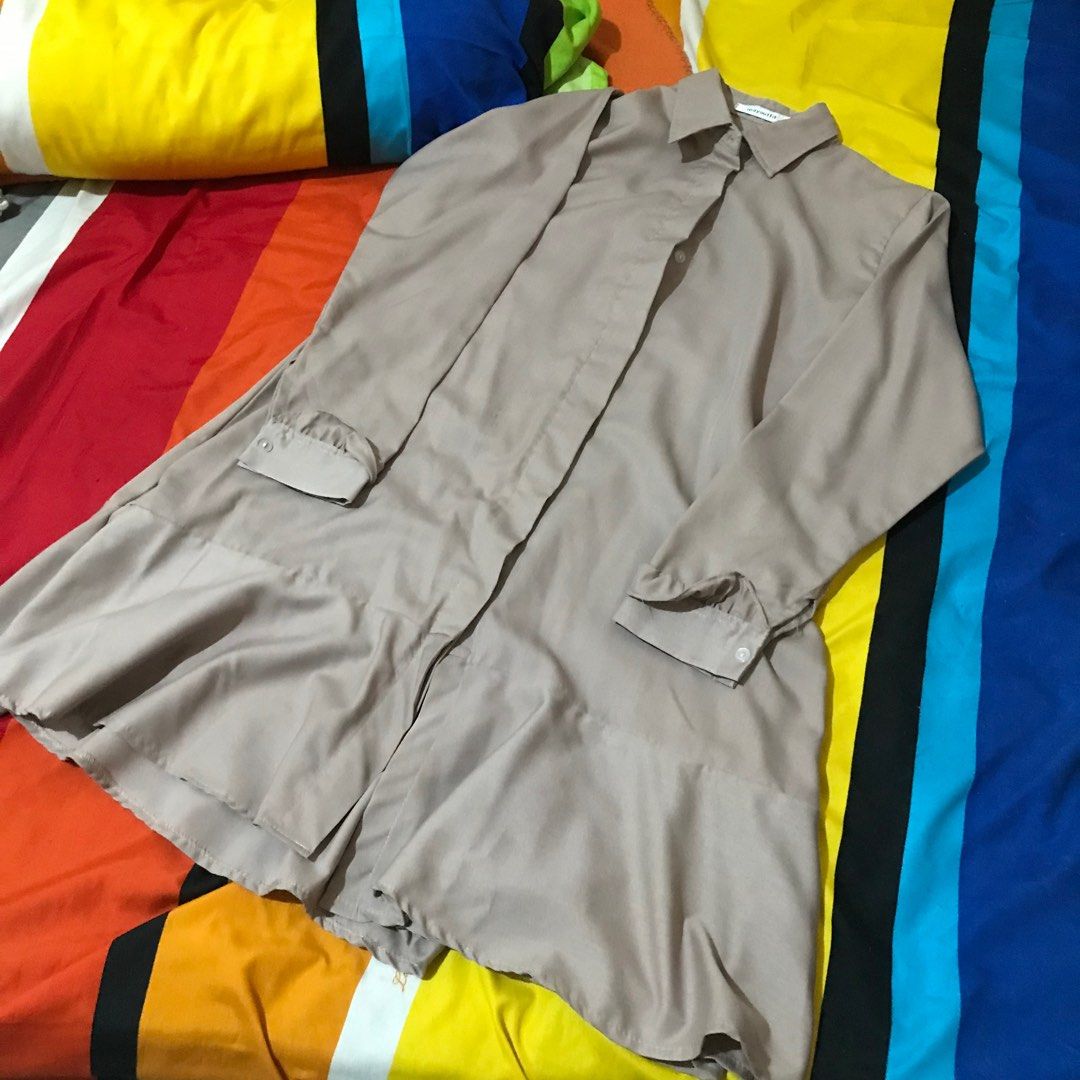 Mayoutfit Dress Tunik Nude Sand Bagus Muslimah Hijab Non Hijab Sand