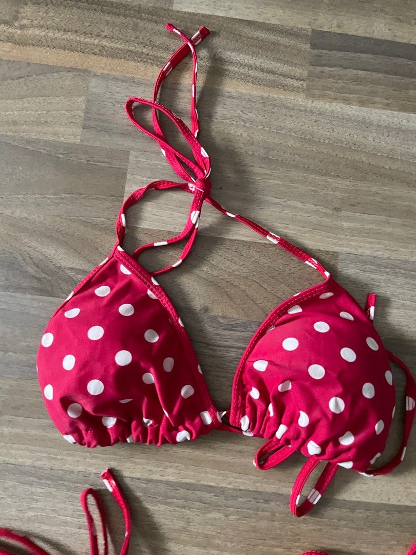 Bikini Set Polka Dots Two Piece Swimsuit Set Women S Fashion Swimwear Bikinis Swimsuits On