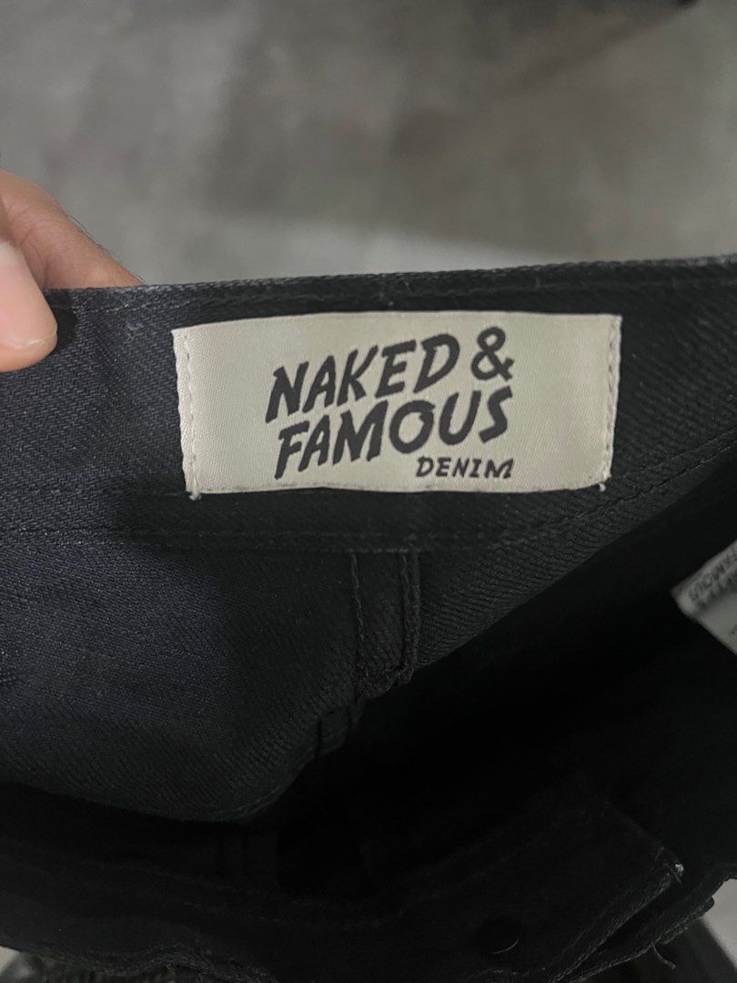 Naked And Famous Weird Guy Solid Black Selvedge W Xl Men S Fashion