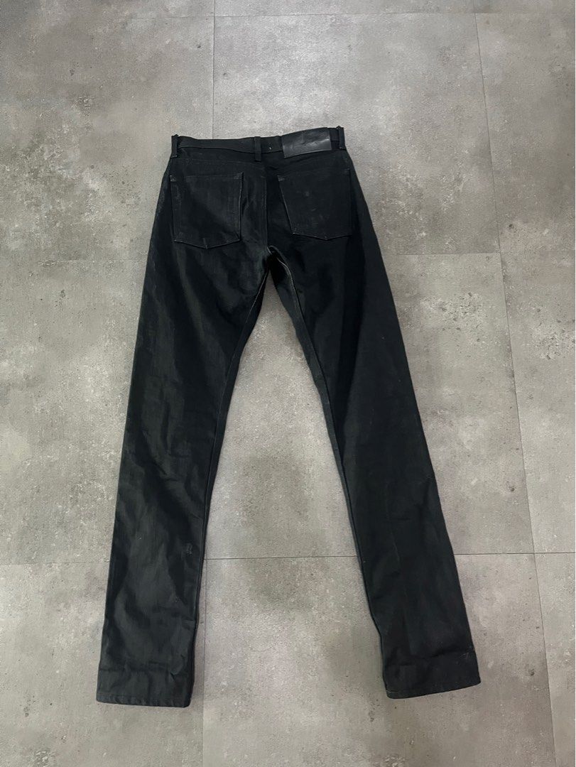 Naked And Famous Weird Guy Solid Black Selvedge W Xl Men S Fashion