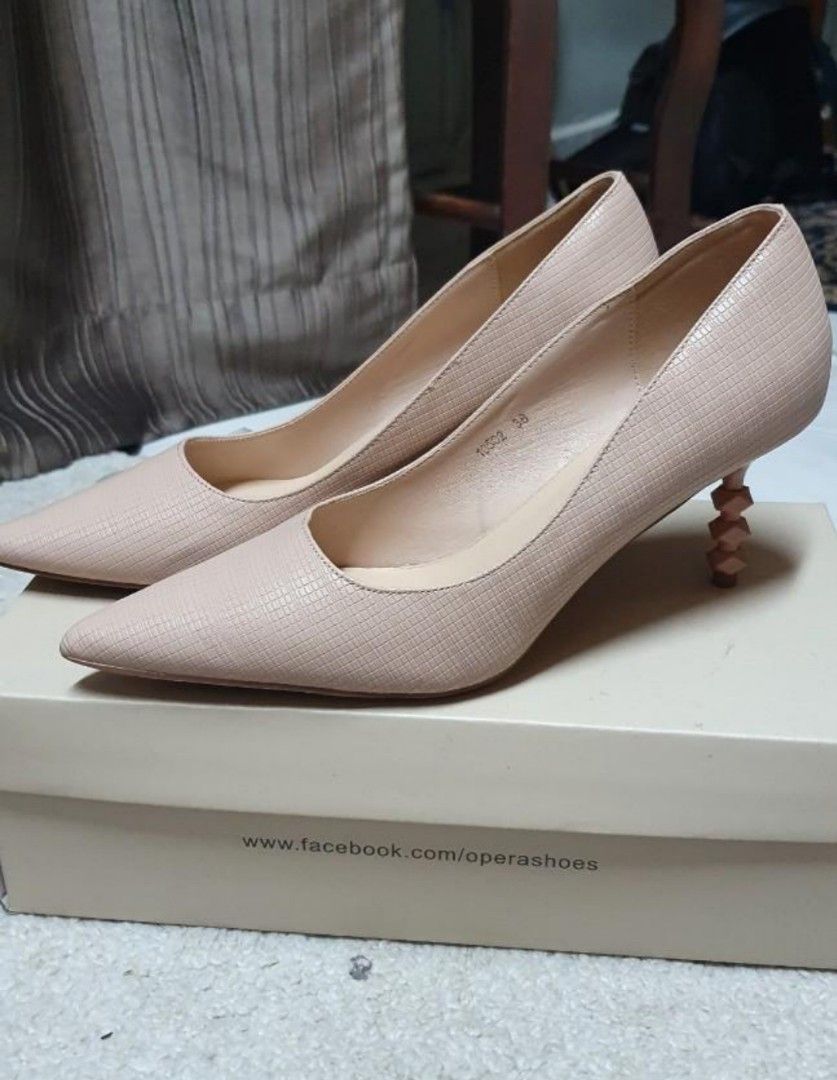 Opera Nude Pink Heels Women S Fashion Footwear Heels On Carousell