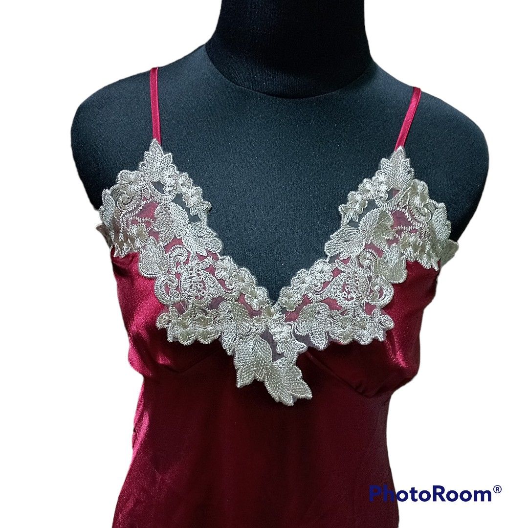 Rebecca Kimono Lingerie Set Bahan Satin Sleepwear Lingerie Fesyen